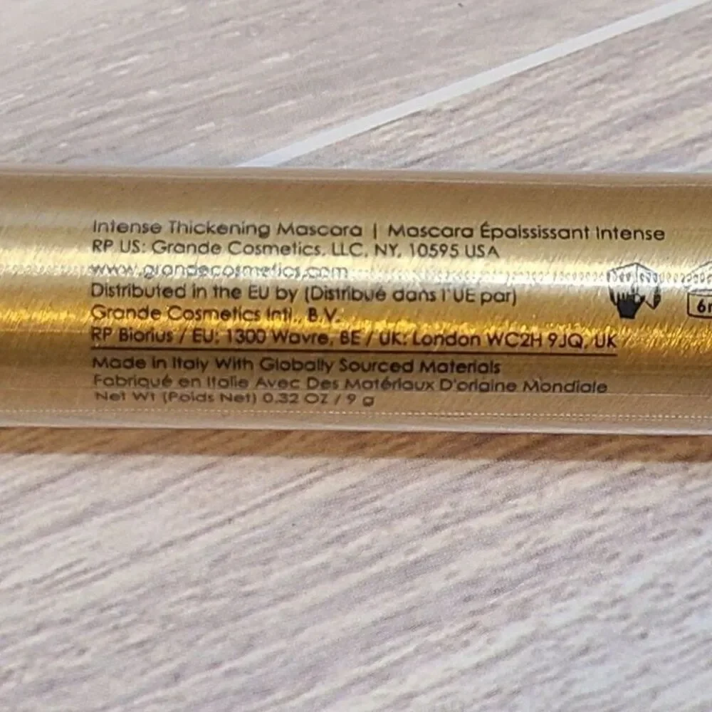 Grande DRAMA Intense Thickening Mascara Castor Oil Black Sealed Volumizing .32oz